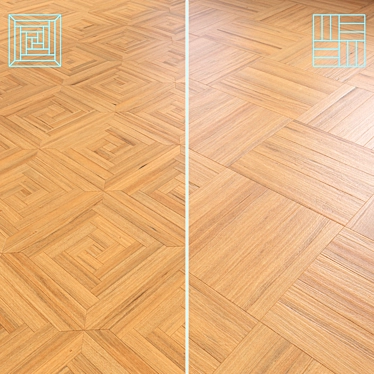 Wooden Floor 3D Model 3D model image 1 