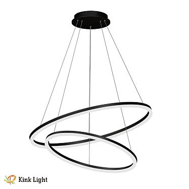 Black Tor Pendant Light Fixture 3D model image 1 