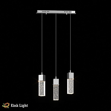 Aquatic Chrome Pendant Light 3D model image 1 