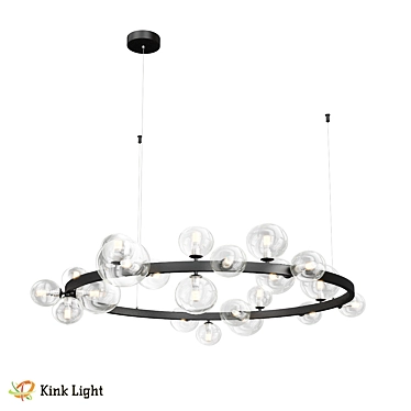 Ion Black Pendant Chandelier Loft 3D model image 1 