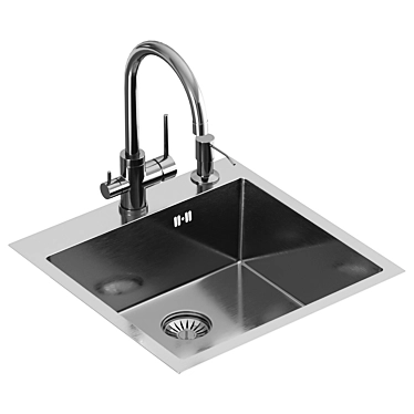 Domaci Ravenna Kitchen Sink - 50x50x20cm 3D model image 1 