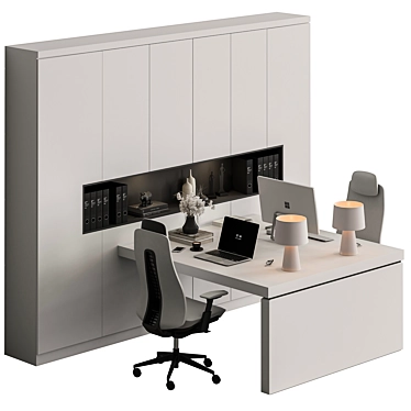 Workplace Essentials Set Provide Efficiency 3D model image 1 