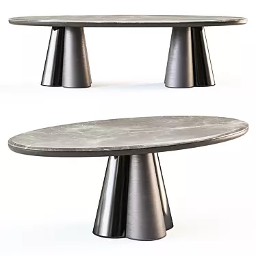 CEPPI GEO Oval Tables Collection 3D model image 1 