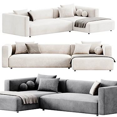 Modern Modular Match Sofa Prostoria 3D model image 1 