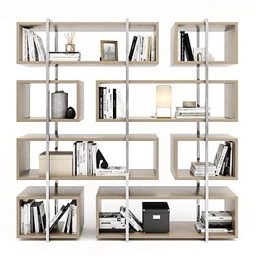 Praga Shelving Unit by LasKasas 3D model image 1 