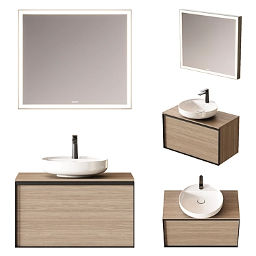  Modern Luxe Bathroom Set 3D model image 1 