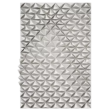 Modern Abstract Metal Wall Sculpture 3D model image 1 