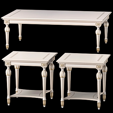 Artisanal Roberto Giovannini Coffee Table 3D model image 1 