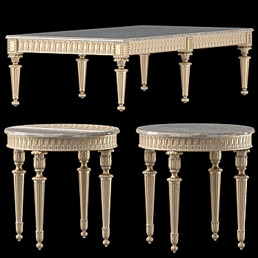 Elegant Roberto Giovannini Coffee Tables 3D model image 1 