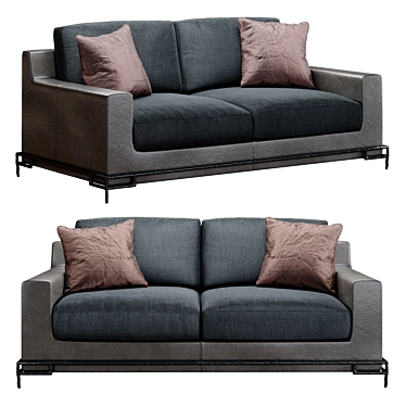 Modern Designer Liaigre Erudit Sofa 3D model image 1 