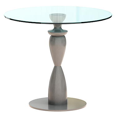 Modern CANTALESO Silver Table 3D model image 1 