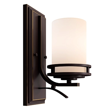 Sleek Hendrik Wall Sconce 3D model image 1 