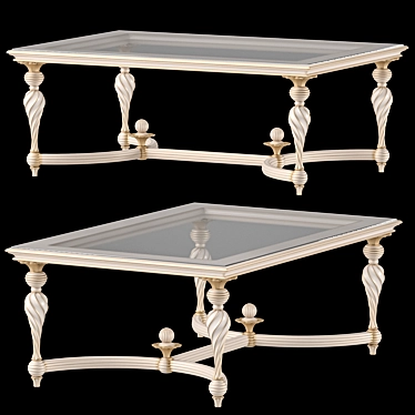 Roberto Giovannini Rectangular Coffee Table 3D model image 1 