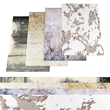 Modern Rugs Collection: 5 Textures 3D model image 1 