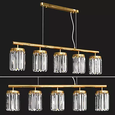 Elegant Odeon Classic Chandelier 3D model image 1 