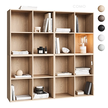 Modern Wall Mounted Shelf COMO 3D model image 1 