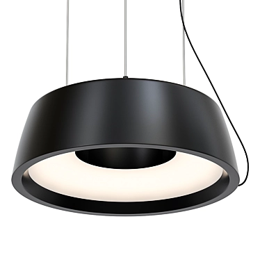 Sleek Modern Ceiling Light Fixture 3D model image 1 