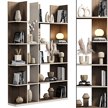 Modular Bookcase with Superior Quality 3D model image 1 