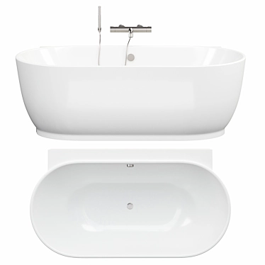  Contemporary Duravit Luv Freestanding Bathtub 3D model image 1 