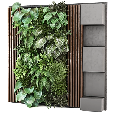 Vertical Indoor Wall Garden Set 3D model image 1 