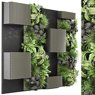 Wall Vertical Garden Set 1008 3D model image 1 