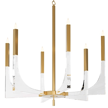 Daisy Chandelier Collection by Louvre 3D model image 1 