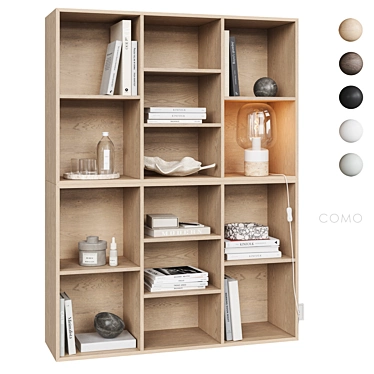 Minimalist Wall Shelf COMO 3D model image 1 