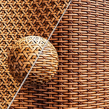 Bamboo Rattan Cane Material Vol.12 3D model image 1 