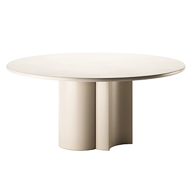 Zanotta Round Table Ø160 cm 3D model image 1 