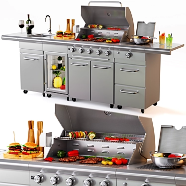 Gas grill kitchen BBQ SICILIA