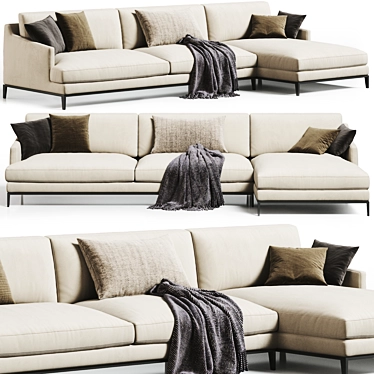 Modern Poliform Bellport Sofa Model 3D model image 1 