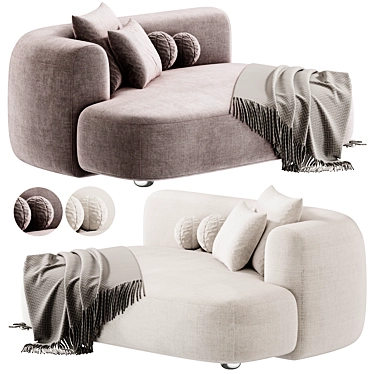  Contemporary Clara Sofa Design 3D model image 1 