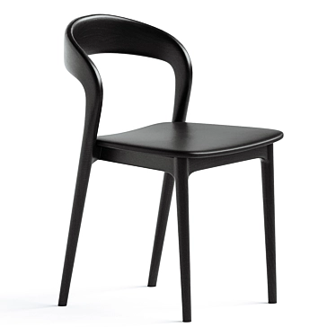  Modern Scandinavian Style Dining Chair 3D model image 1 