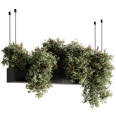 Russian-Inspired Hanging Indoor Plant 3D model image 1 