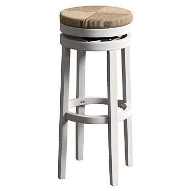 Modern UV Unwrapped Bar Stool 3D model image 1 