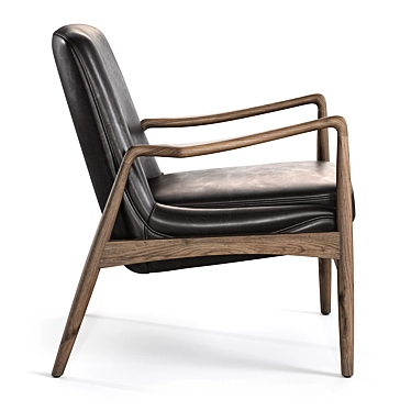 Braden Chair in Durango Smoke 3D model image 1 