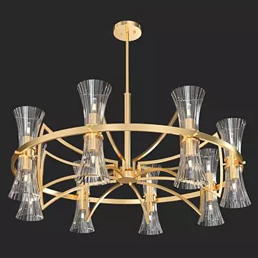 Bennington 16-Light Chandelier, 114 cm 3D model image 1 