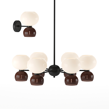 Odeon Light 4978 Modern Chandelier 3D model image 1 