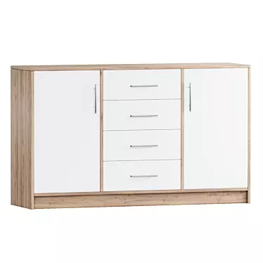 Modern Drawer Set OMAHA K114 3D model image 1 