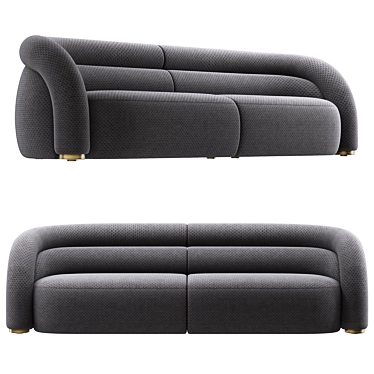  Chic Modern Frank Chou Sofa 3D model image 1 