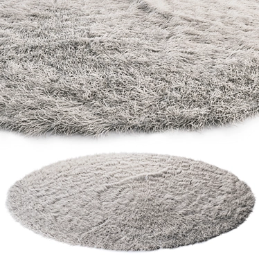 Fur Rug with Hair Effect 3D model image 1 