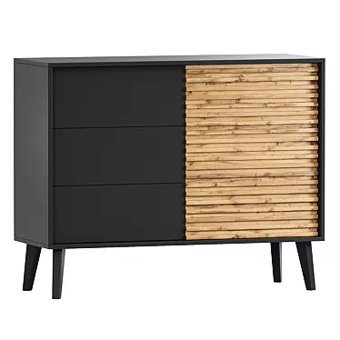 LIMA N101 Modern Drawer Chest 3D model image 1 