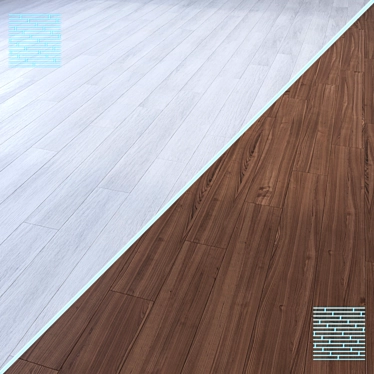 Laminat Wood Flooring 3D Model 3D model image 1 