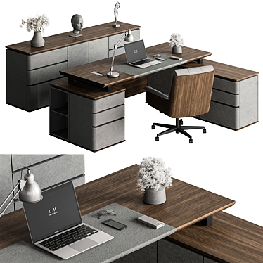 Executive Desk - Modern Office Furniture 3D model image 1 