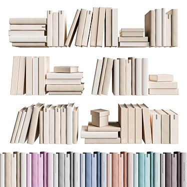 7colors monochrome books set