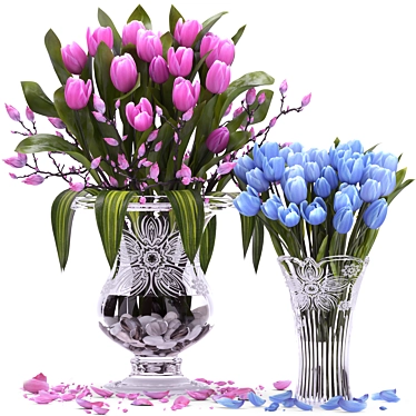 Tulip Bouquet Set 2015 3D model image 1 