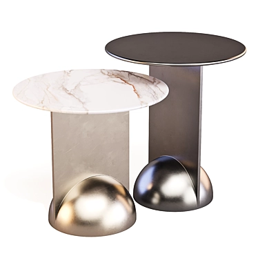 Modern Geometric Side Tables 3D model image 1 