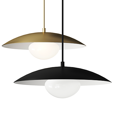 Modern Geometric Pendant Light Fixture 3D model image 1 