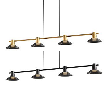 CICLA LONG 4 Pendant Light 3D model image 1 