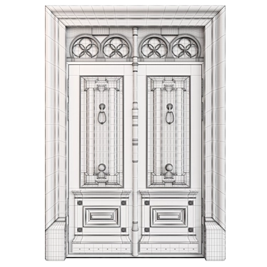 Classic Door 3D Model 93合207 3D model image 1 